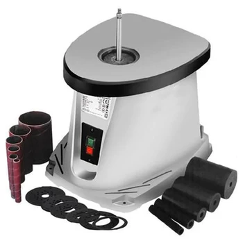 데스크탑 샤프트 진동 스핀들 샌딩기 샌드 밀 롤러 기계, 목공 장비, 가구 연삭 도구, 14 인치, 220V 