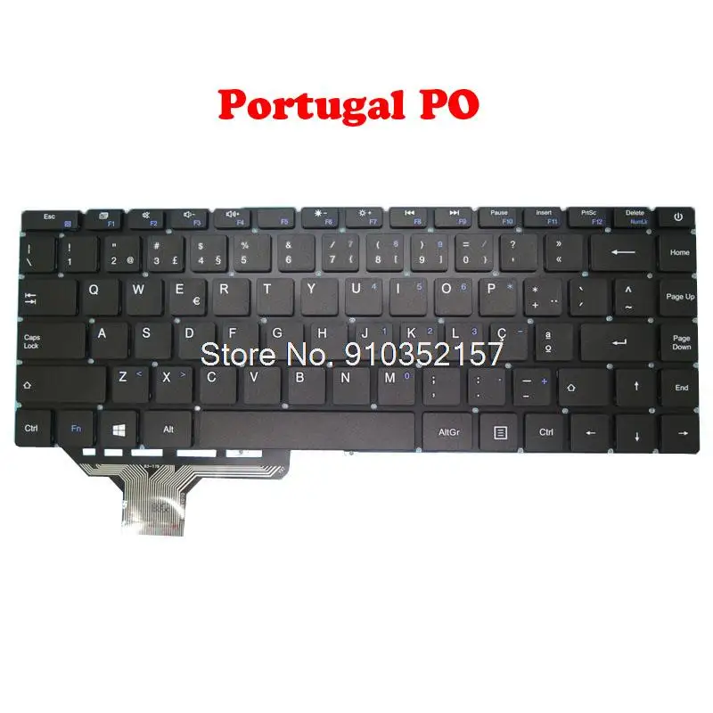 Laptop PO HU US SP NO Backlit Keyboard For Insys 14P WHA-14P2 English US Portugal PO Hungary HU Spanish SP NO Frame