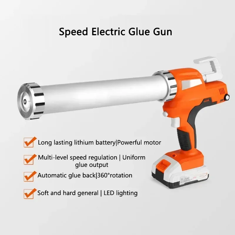

New Lithium Battery Electric Glue Gun Portable Glass Hard Rubber Seal Glue Gun Handheld Rechargeable Glue Gun DIY Tool Kit CH