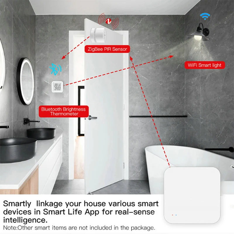 Tuya-Hub inalámbrico multimodo Zigbee BT, puerta de enlace, electrodomésticos inteligentes, control remoto, puente, compatible con Alexa y Google