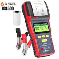 ANCEL BST500 Battery Tester with Printer 12V 24V Car Battery Load Tester Automotive Battery Cranking Charging System Test Tool