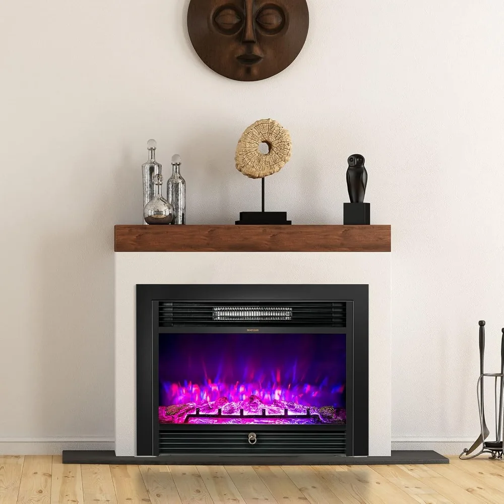 28.5 مدفأة كهربائية، سخان قائم بذاته مع حماية من الحرارة الزائدة، 3 لهب ألوان #3