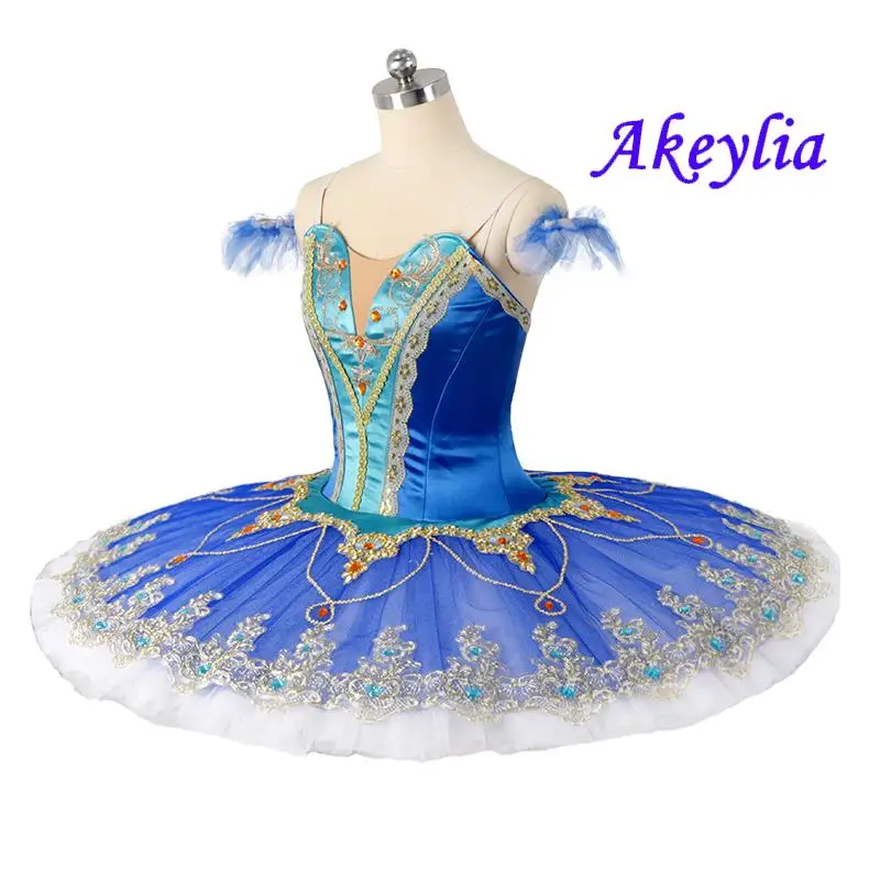 Sleeping Beauty ballet costume blue bird Competition Professional Pancake Tutu ballet Dress Adult Nutcracker classical JN0086