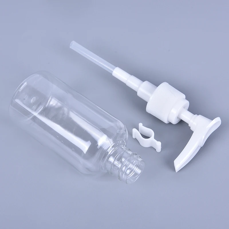 5 SZTUK 75ml Plastikowe Butelki z Pompką Dozującą Kosmetyki Pojemniki na Próbki Balsamów Słoiczki na Próbki z Białą Pompką do Produktów Kosmetycznych