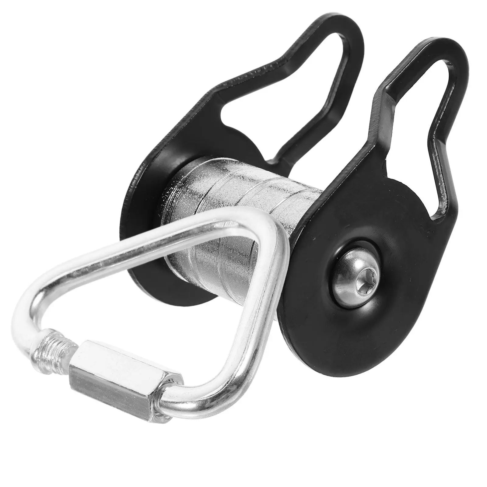 Safety Tested Iron Slackline Pulley for Children Strong Cable Pulley for Outdoor Balance Training and Rope Sliding