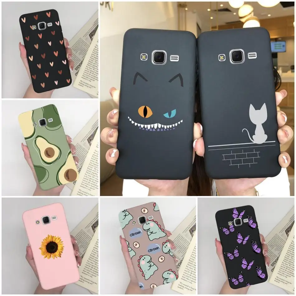 For Samsung Galaxy J5 2015 J500F J5 2016 2017 J510F J530F Case Shockproof Bumper Cute Cat Dinosaur Phone Cover SamsungJ5 Fundas