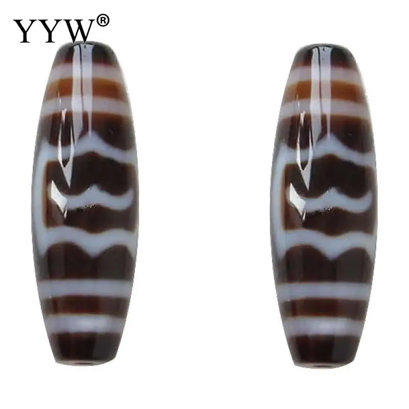 Natural Tibetan Agate Onyx Dzi Beads Oval Garuda Grade Aaa 13x38mm Jewelry Making Diy Necklace Bracelet Tibetan Dzi Beads