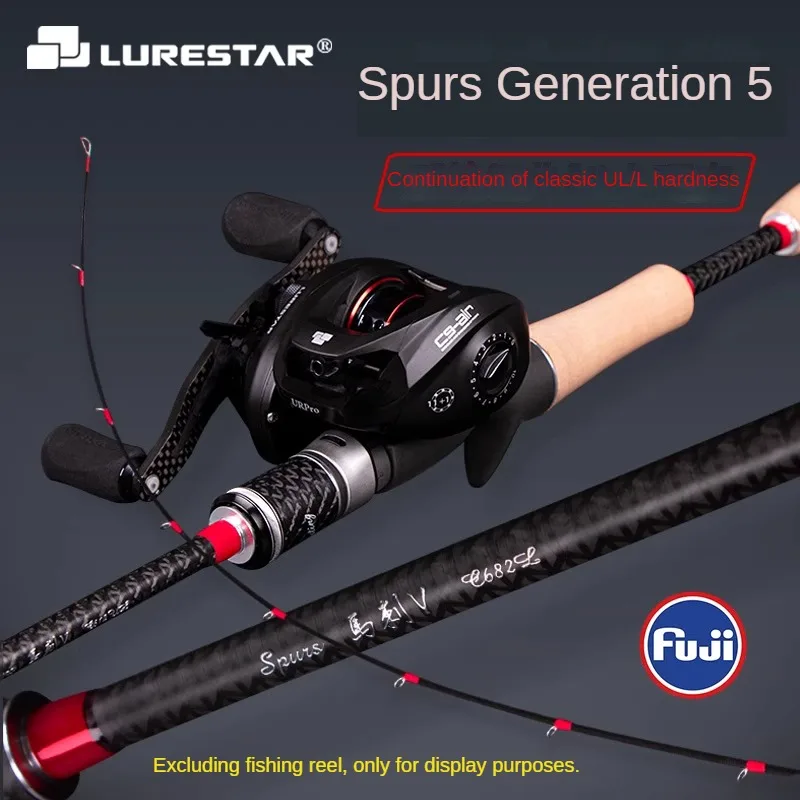 

LURESTAR Spurs 5th Generation Lure Rod UL/L Carbon Ultra Light Ultra Soft Long Range Perch Fishing Rod 1.83m 2.02m Bait Wt 1-12g