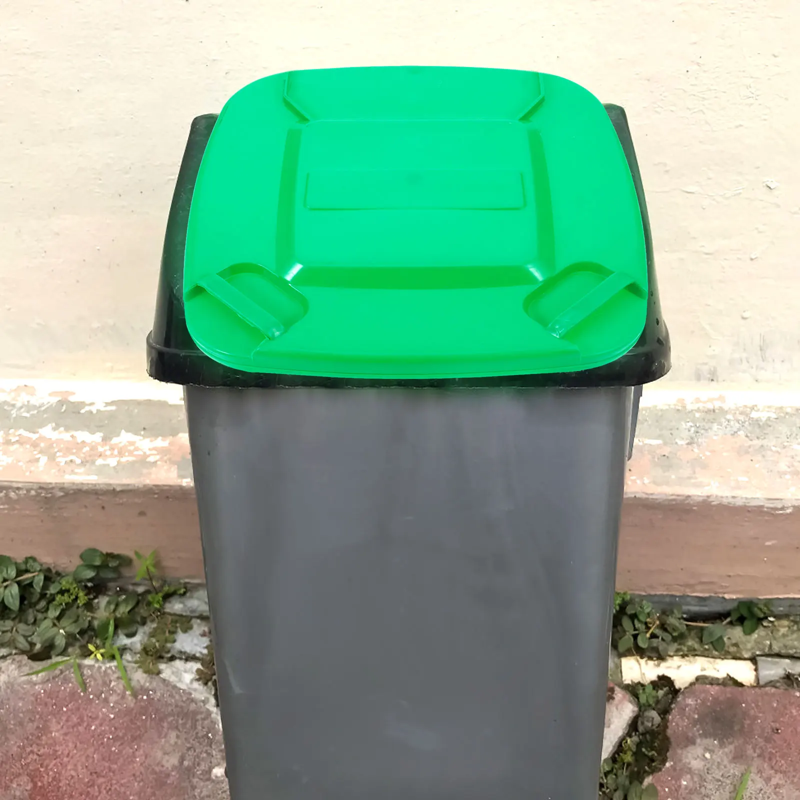 

1pc Bin Cover Plastic Odor-Prevention Heavy-Duty Replacement For Large Outdoor Trash Containers Public Areas Thickened