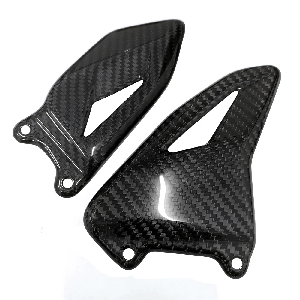 

For Suzuki GSXR 1000 2017-2024 GSX-R1000 2017-2024 Models Carbon Fiber Motorcycle Foot Pedal Heel Protector