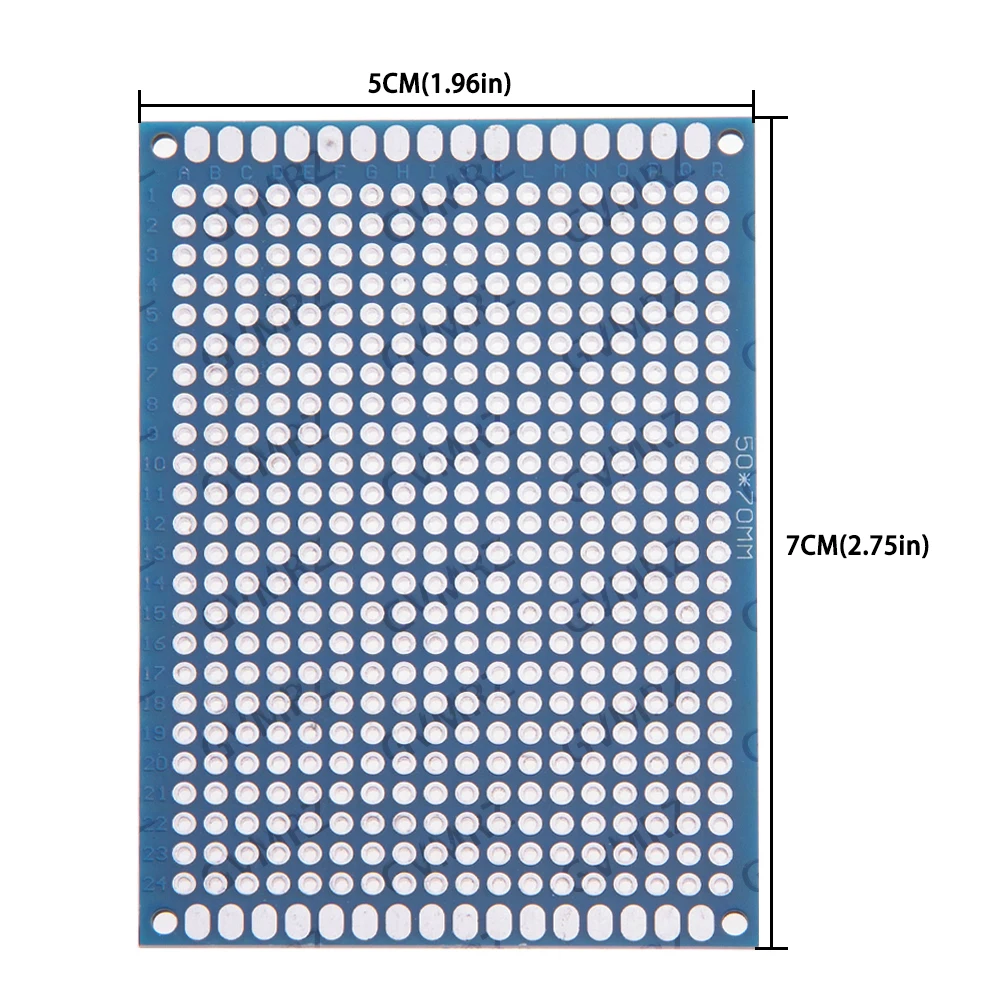 Double Sided PCB Prototype Board,Universal Through Hole Perfboard,Assorted Sizes and Colors for DIY Electronics,2x8cm/3x7cm/8x12