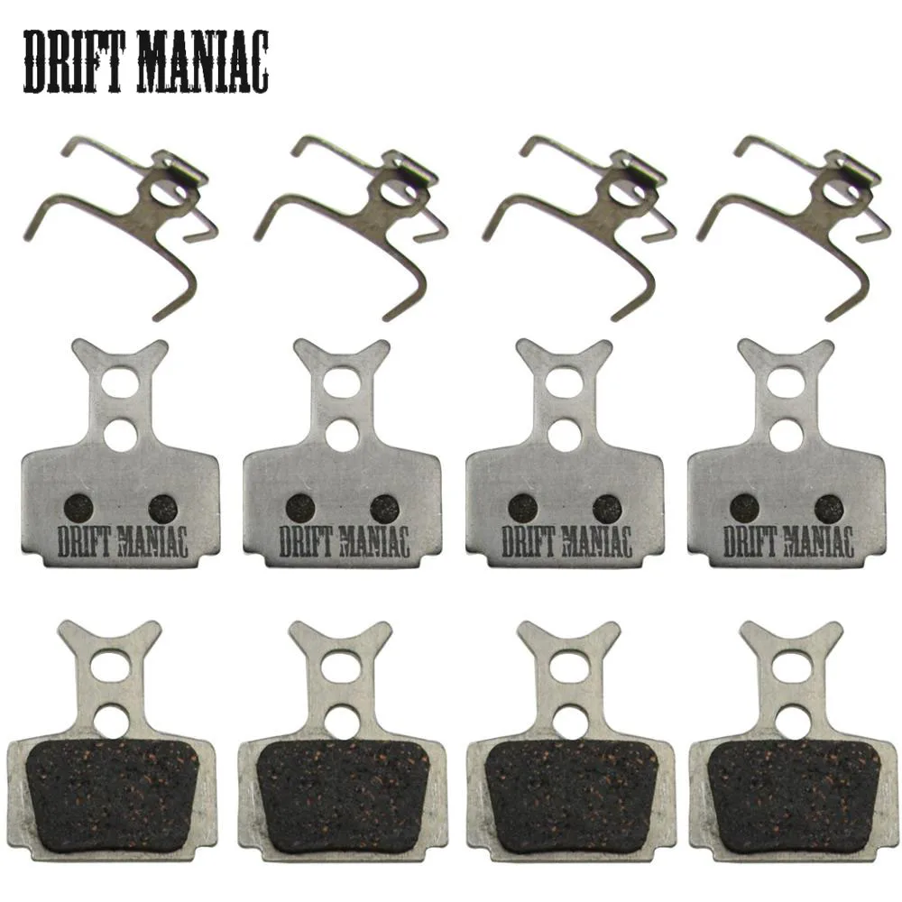 DRIFT MANIAC Bicycle Disc Brake Pads Super Light Aluminum Alloy Plate Semi-metallic Plate For FORMULA MEGA,THE ONE