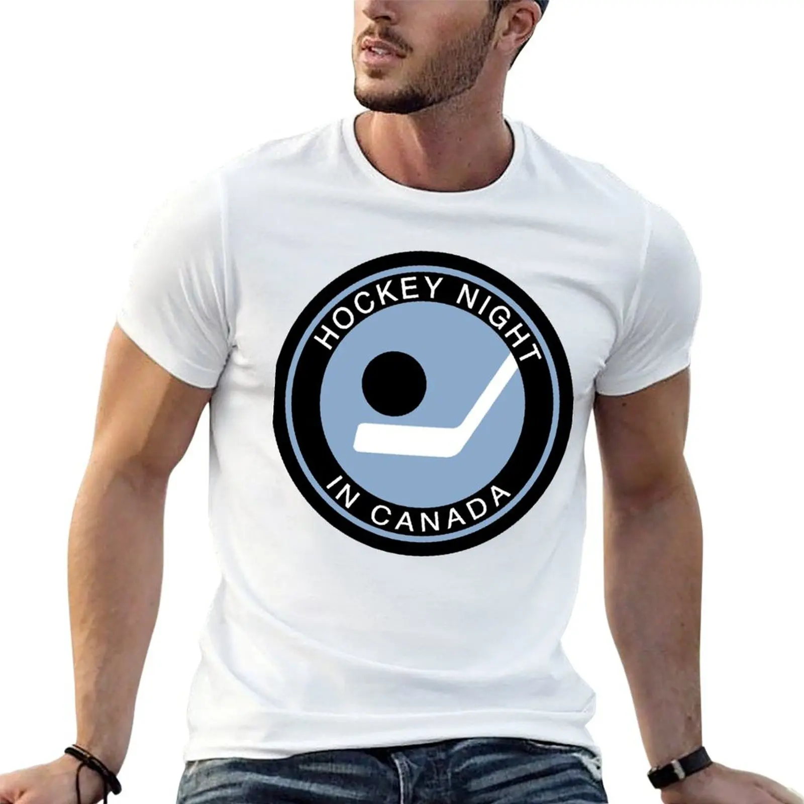 

t bootleg Night man cotton t shirt man designer Essential 100% Hockey Canada shirts T-Shirt in