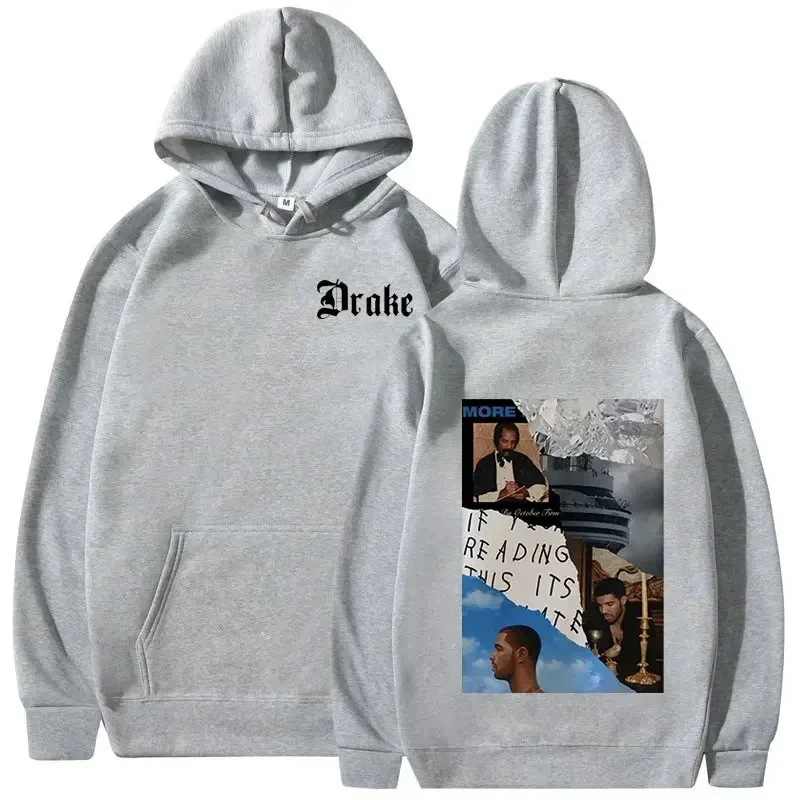 Pullovers Rapper Drake Music Album Cover Graphic Men's Fashion Hip Hop Vintage Hoodies Y2k Sweatshirts Spring Autumn Hoodies