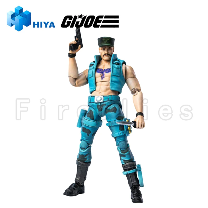 [Pré-encomenda] Figura de ação HIYA 1/18 Mini série requintada G.I.Joe Gung-Ho versão marinha brinquedo modelo de coleção de anime