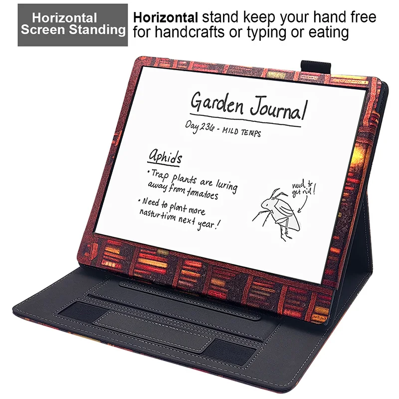 Case for 10.3'' Onyx Boox Note X3 e-Reader Cover with Auto Sleep/Wake & Double Hand Strap / Double Stand