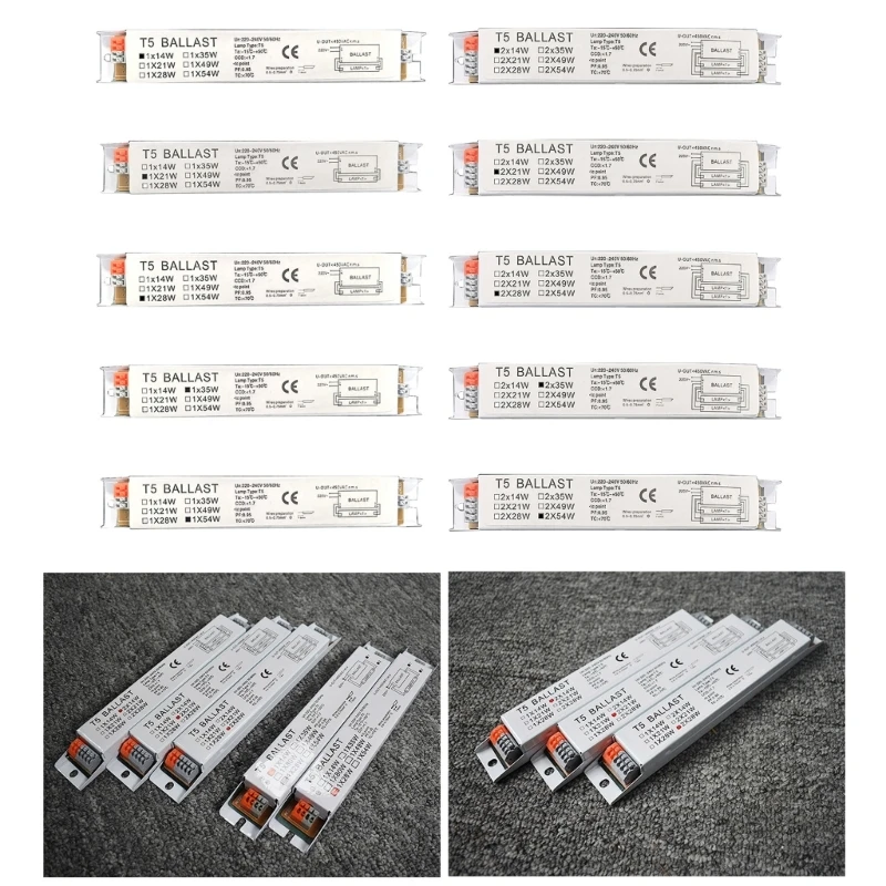 High Efficiency Instant Start Quicktronic Elektronische Ballast 220-240V Breed Voltage T5 Elektronische Ballast Eenvoudige