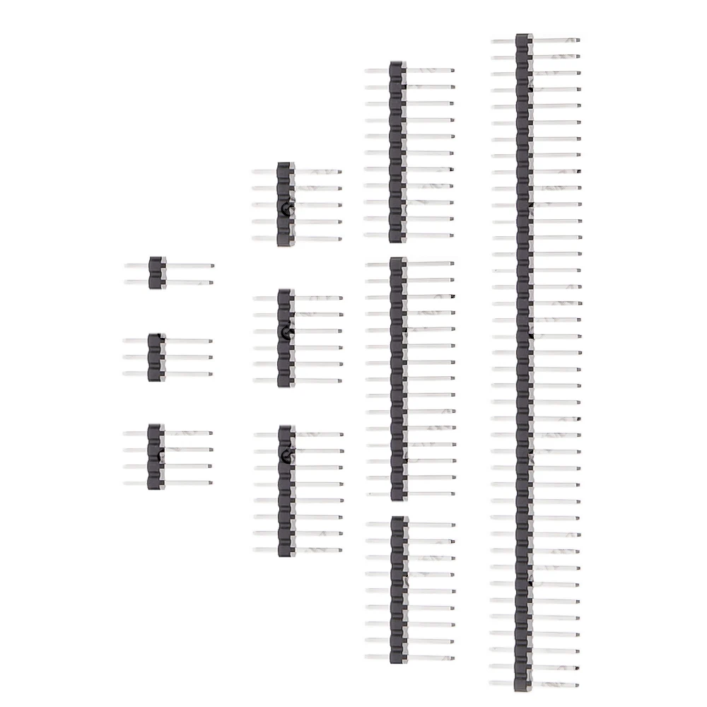 1.27mm 40P 50P Row Male Pin Header Single Breakaway PCB Board 1.27mm New Connector Pinheader 1*2/4/5/6/8/10/12/15 40P 50P