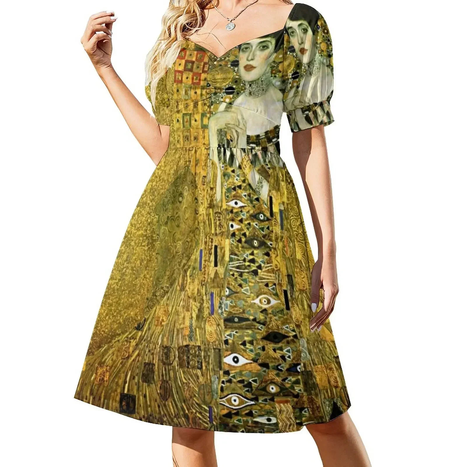 

Gustav Klimt Adele Bloch-Bauer I Sleeveless Dress Women's summer skirt dresses for women 2025 luxury designer party Dress