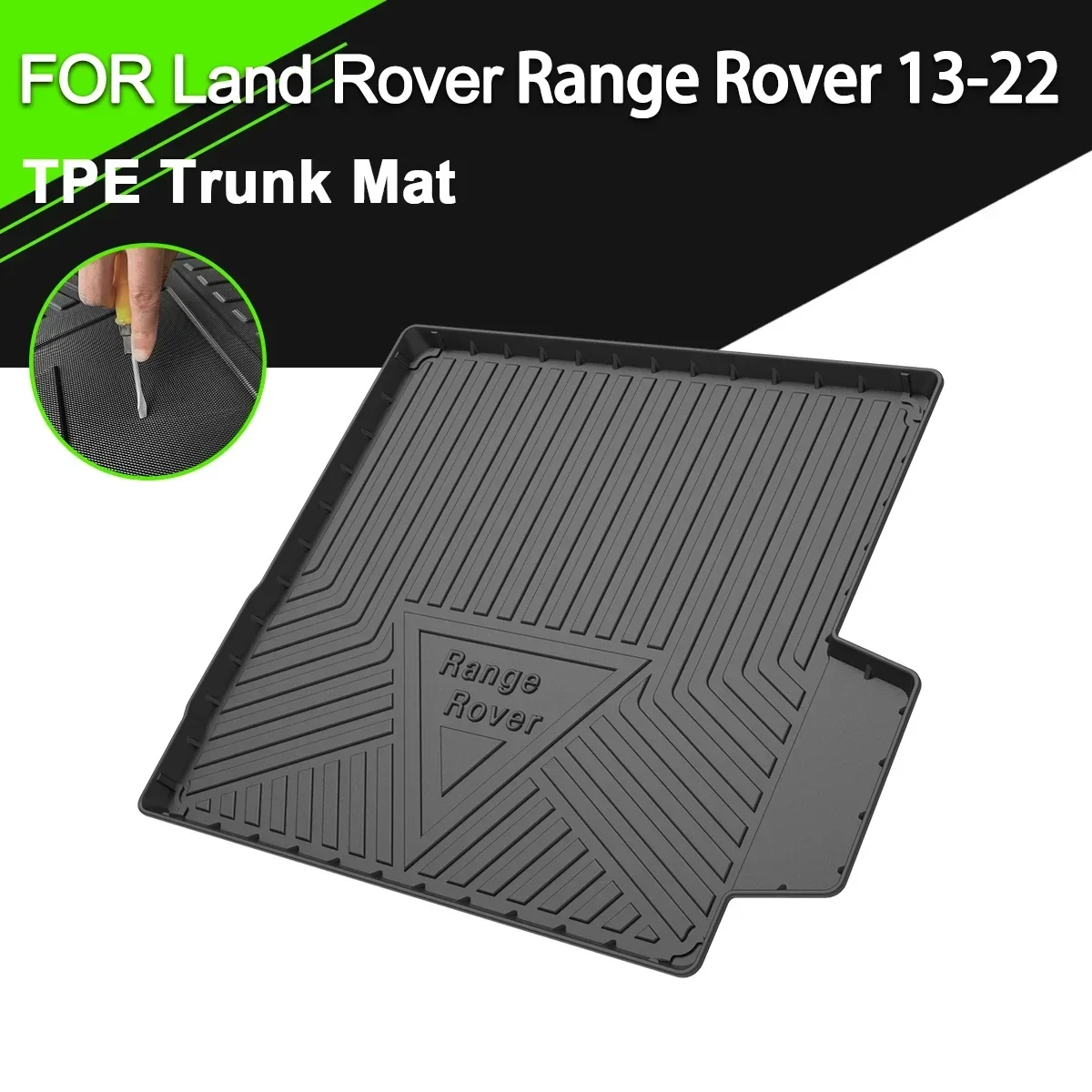 

Накладка на багажник автомобиля, коврик для Land Rover Range Rover 2013-2022, ТПЭ, водонепроницаемые Нескользящие резиновые аксессуары для груза