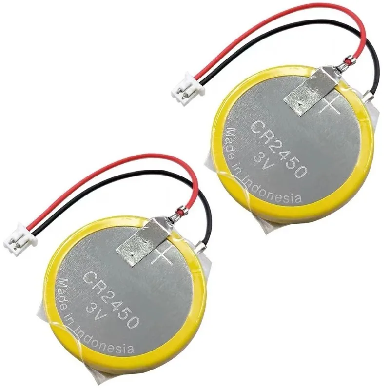 

2 pcs CR2450 3V batteries for AFPX-Batt, FP-X series programmable logic controller + 1.25-2 pin plug -