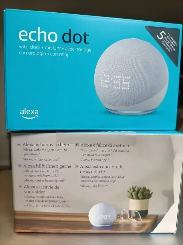 Original Alexa Echo Dot 5th 4th Generation Smart Speaker With Alexa Available For Sale With Complete Accessories At Great Price