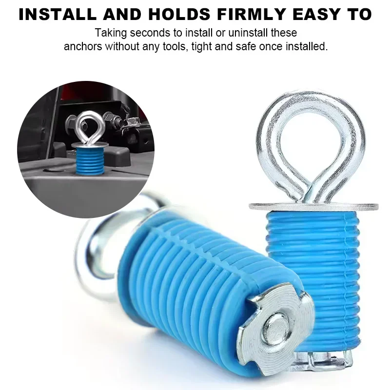 4/6/8/10pcs ATV Tie Down Anchors for Polaris RZR 900 1000 XP Turbo Sportsman 450 570 850 ACE ACE Eye Bolt Fasteners