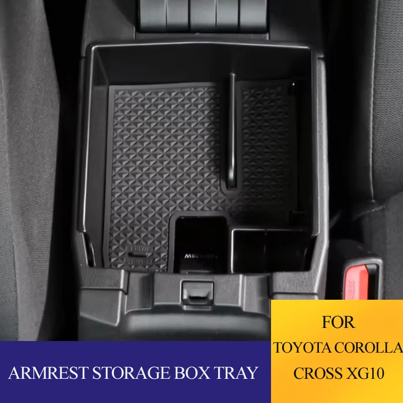 Car Central Armrest Storage Box For Toyota Corolla E210 Cross XG10 2019-2024 Organizer Tray Case Accessories