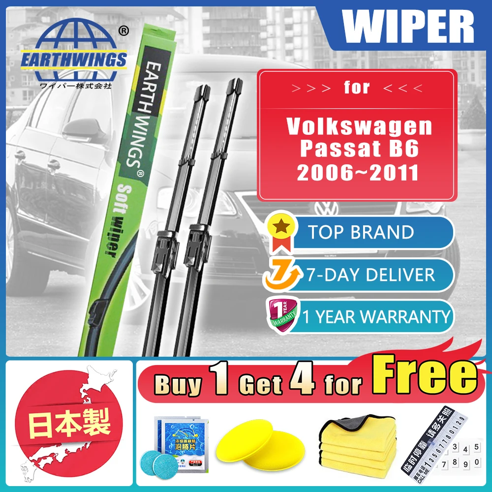 

Front Rear Wipers For Volkswagen VW Passat B6 R36 CC Variant Alltrack 2006~2011 Blades Brushes Windscreen Windshield Accessories