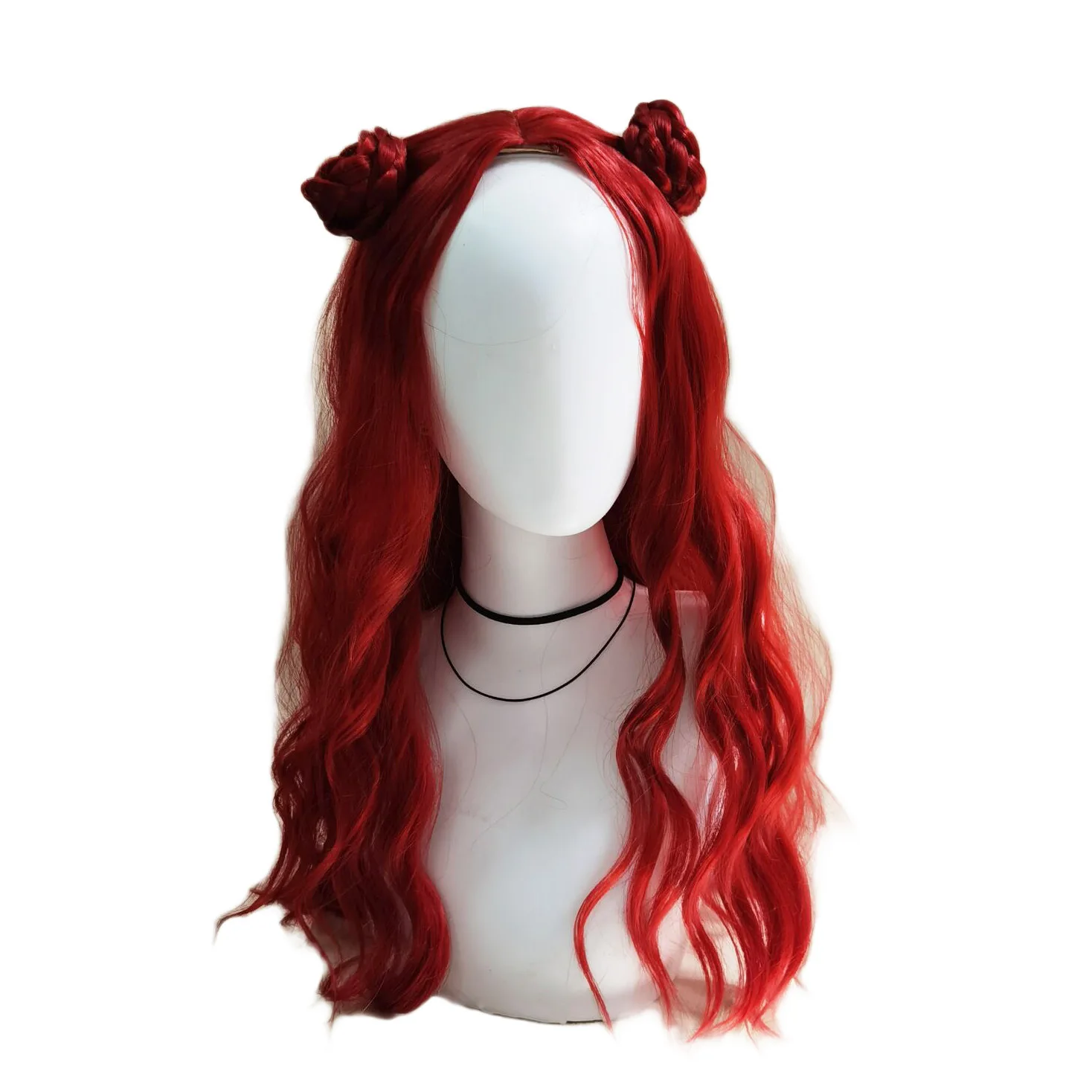 Anime Descendants 4 peruki do cosplay dla dzieci akcesoria dla dorosłych wzrost czerwonej świątecznej dziewczyny damska peruka imprezowa Halloween