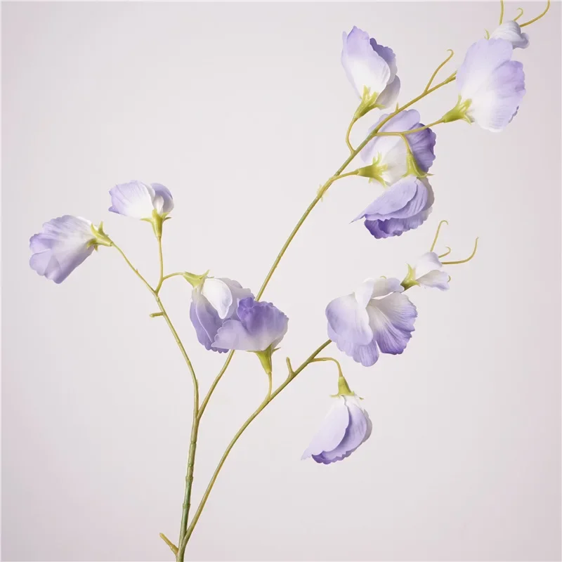 5 Stück/Set Künstliche Blumen mit Echtem Touch, Feuchtigkeitsspendende Erbsenblumen, Hochzeitsdekoration, Party-Blumenarrangement, Wohnaccessoires – Detail 9