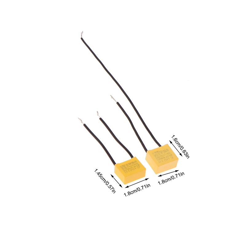 Capacitor de Fio Flexível para Interruptor Touch Switch, AD K X2 Segurança, Linha de Fita, 0.15uF, 0.22uF, 0.33uF, 0.47uF, 250V-275V, 5Pcs