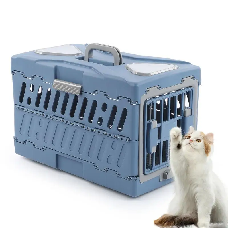 

Portable Dog Carrier Pet Dog Cat Travel Cage Top Handle Design Pet Airline Carrier For Camping Aircraft Air Transport Going Out