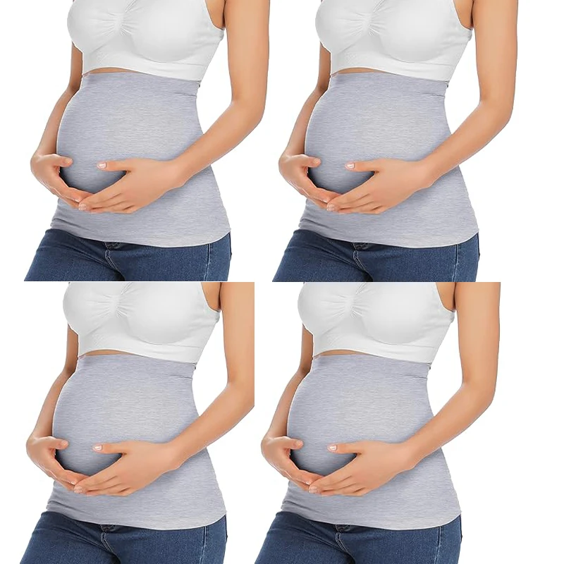 4packs Belly Band for Pregnancy,Maternity Pants and Jeans Extender for All Trimesters and Including Post Pregnancy Prenatal Care