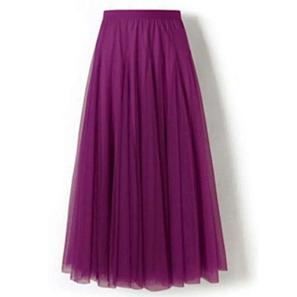 2025 Large Swing Skirt A- Line Tulle Skirt Mid-Length Skirt High Waist Slimming Dance Dress Skirts for Women Summer  Y2k Clothes