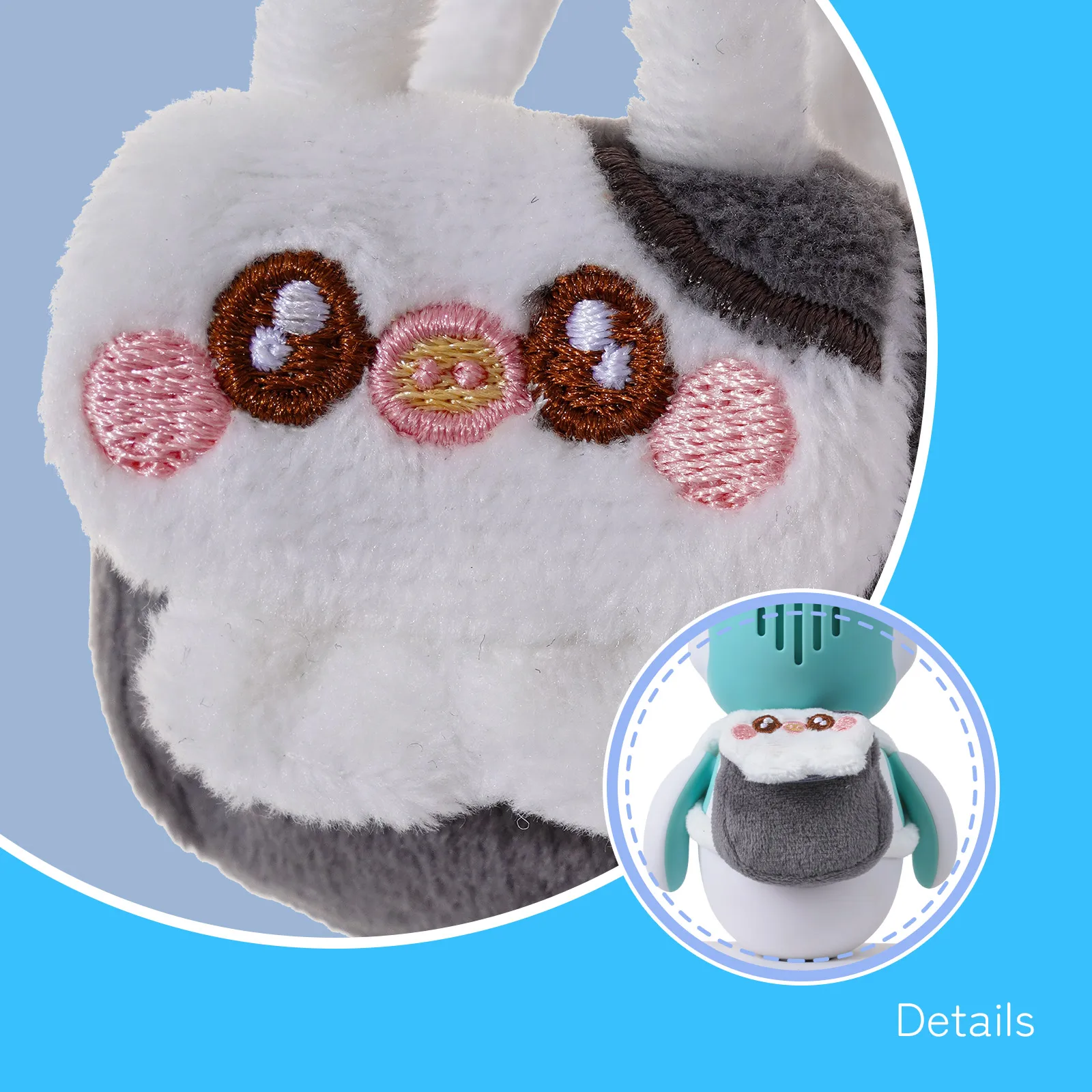 4 قطع من ملحقات ألعاب الروبوت Eilik حقيبة ظهر صغيرة، للهدايا التفاعلية Eilik (4 قطع ألعاب فقط، الروبوت غير متضمن)