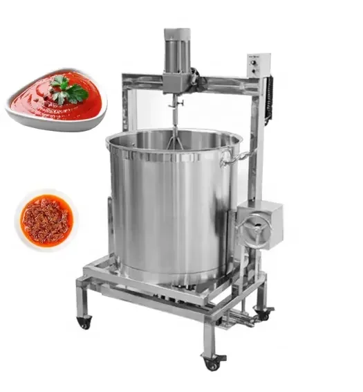 Automatic Stirring Food & Beverage Heating Meat Jacketed Kettle Chili Sauce Cooking Mixer Machine
