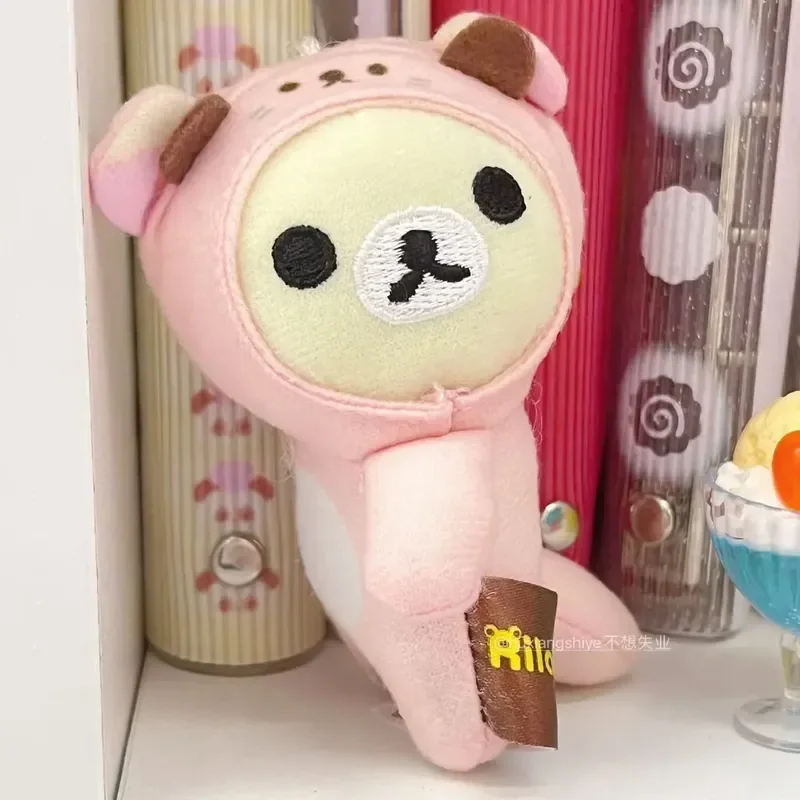 Wil je baan niet in de oude Rilakkuma tas pluche hanger Japanse diy sleutelhanger tas ornament hanger paar cadeau verliezen