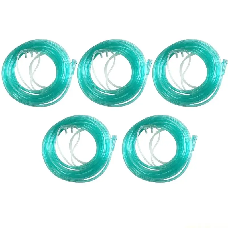 Professional White Green PVC Oxygen Tube 5Meter Long For Home Hospital Use