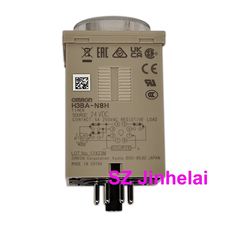 Authentic Original Omron TIME RELAY H3BA-N H3BA-N8H X8HA X8HB 220VAC 24VDC Time Relay Electronic Digital Timer Relay Control
