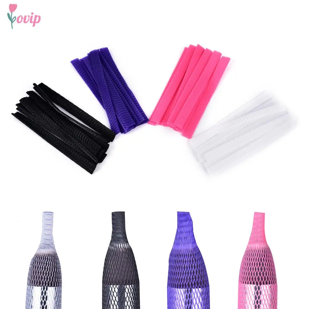 10 Teile/satz nette Mesh Make-Up Kosmetik Pinsel Wachen Protektoren Abdeckung Netting Abdeckung Mesh Mantel Ohne Pinsel