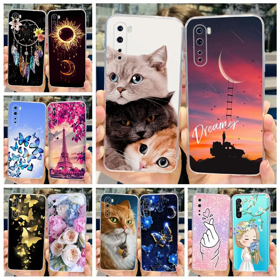 Capa de telefone de silicone macio para OnePlus, capa fofa para gatos, capa One Plus Nord, One Plus 8, Nord 5G, 1 +, Nord AC2001, AC2003, 5G