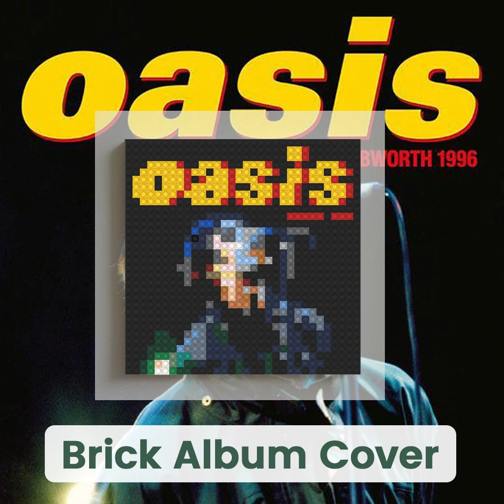 

O-Oasis Building Blocks Brick Pixel Mosaic Art Album Wall Picture Home Decoration Living Room Bedroom Hanging Painting Gift