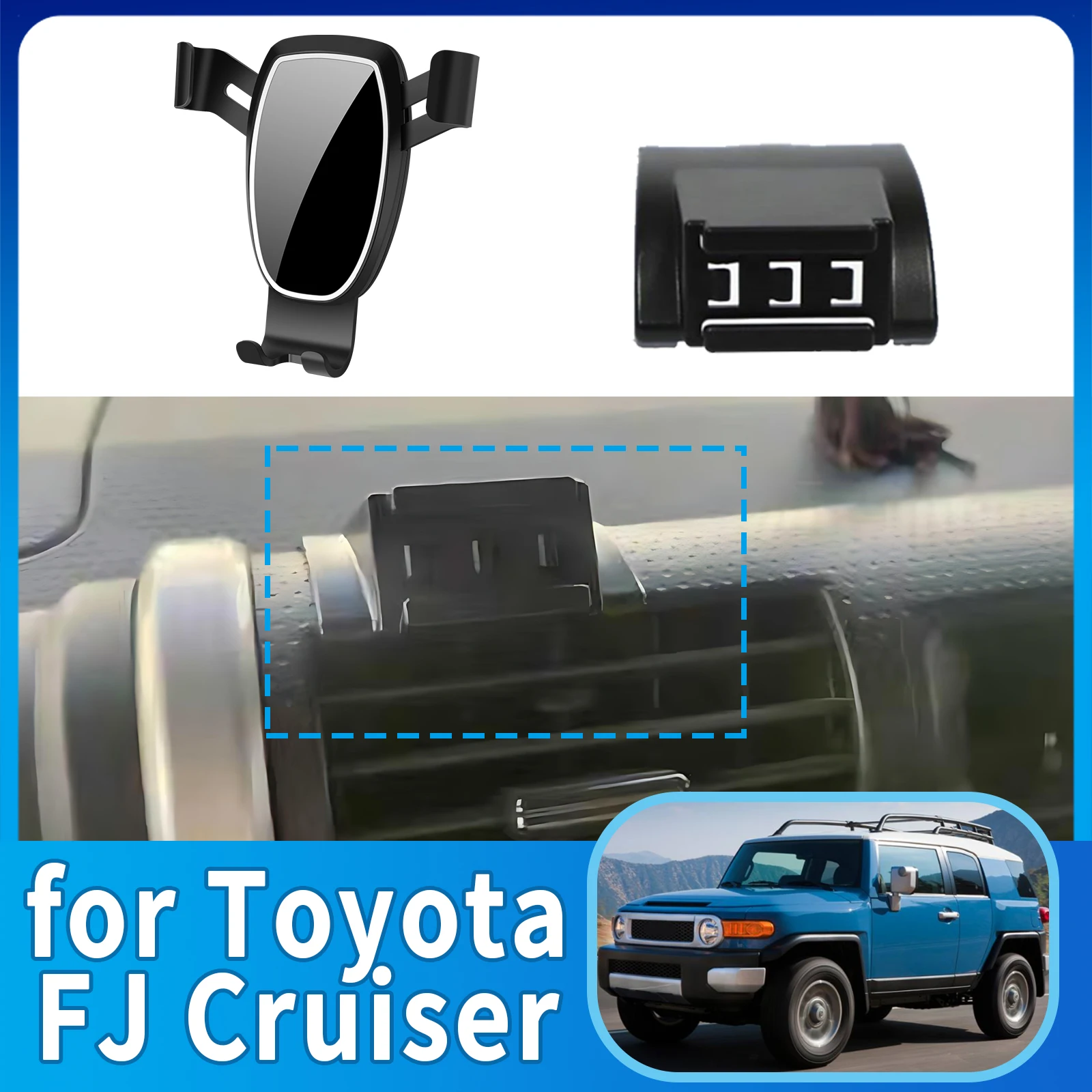 

fit for Toyota FJ Cruiser Anti-Shake Screen Base Phone Holder Mount Stand ​​ Dedicated Car​​ accessoires