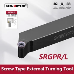 SRGPR1616 SRGPR2020 SRGPR2525 SRGPL2020 SRGPL2525 External Turning Tool SRGPR SRGPL Lathe Bar Turning Holder CNC Cutter Bar