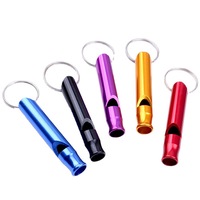 5Pcs/Set Emergency Whistling Disaster-relief Whistles Metal Outdoor Survival Supplies Aluminum Alloy Whistles