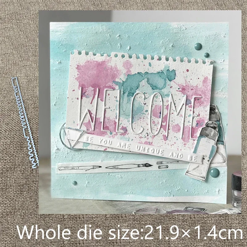 

Набор металлических вырубных штампов XLDesign (2 шт.) для декоративной обработки края бумаги, скрапбукинга, альбомов, открыток и тиснения