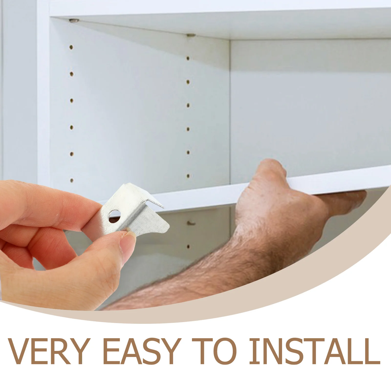 

10pcs File Accessories Shelf Support Clips Metal Cabinet Shelf Brackets For Kitchen Cabinet Bookcase Shelving Hardware