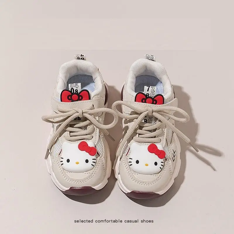 

Sanrio Children Motion Sandal Hello Kitty Spring Autumn Girl Breathable Soft Sole Sneakers Leisure Fashion Light Shoe Kawaii New