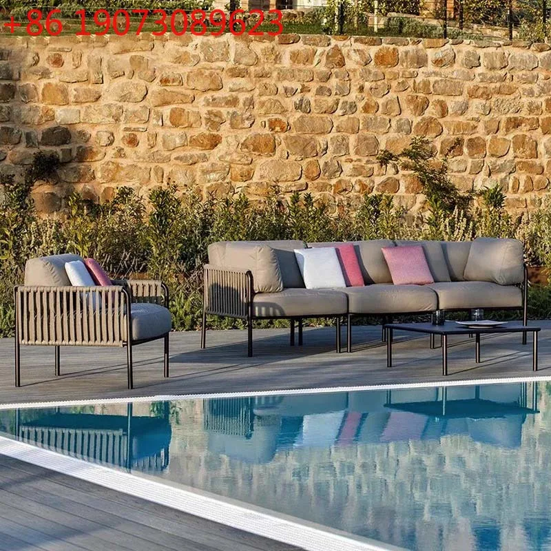 

Nordic Outdoor Leisure Rattan Sofa, Single Person